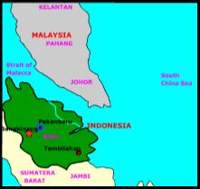 Map of Bangkinang